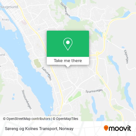 Søreng og Kolnes Transport map