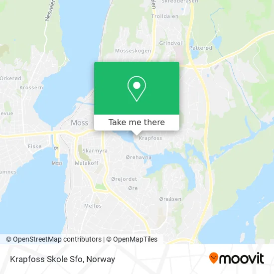 Krapfoss Skole Sfo map