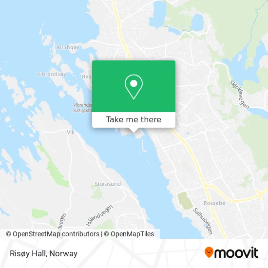 Risøy Hall map