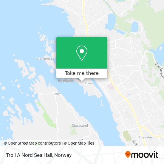 Troll A Nord Sea Hall map