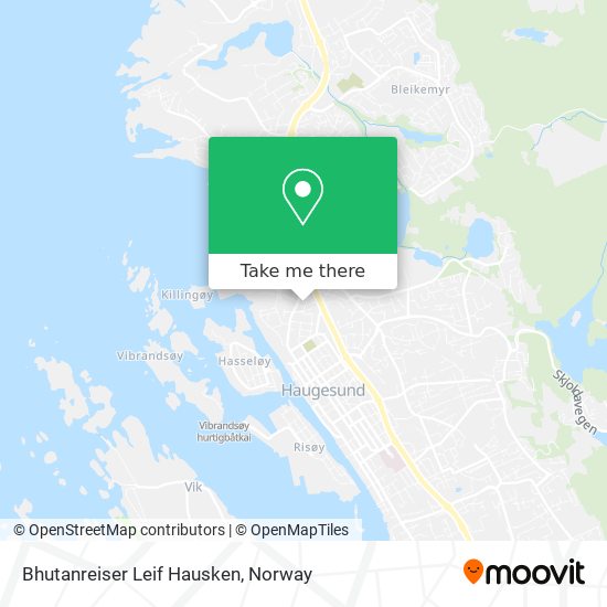 Bhutanreiser Leif Hausken map
