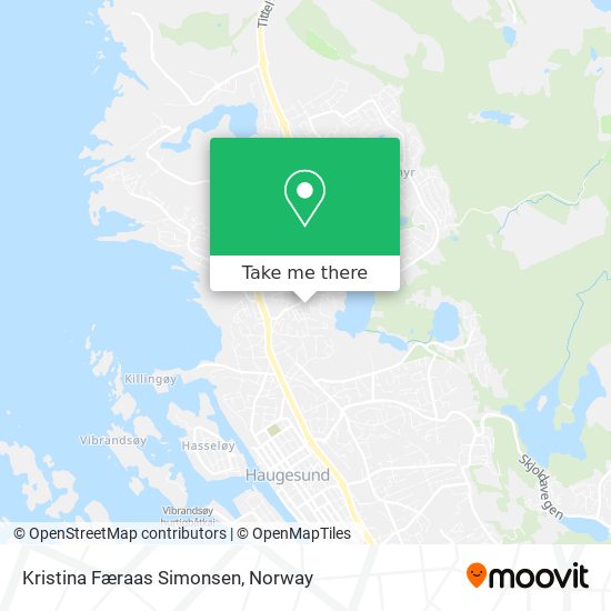 Kristina Færaas Simonsen map