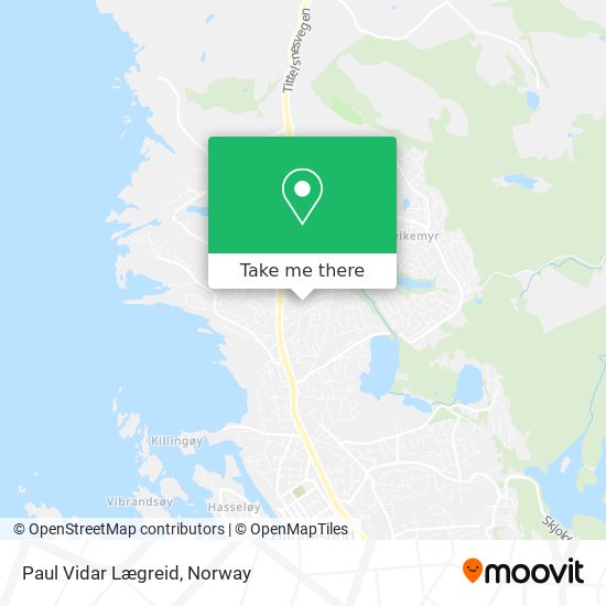 Paul Vidar Lægreid map