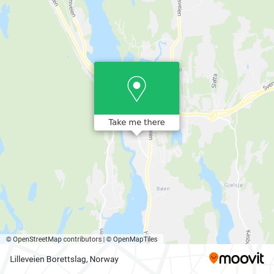 Lilleveien Borettslag map