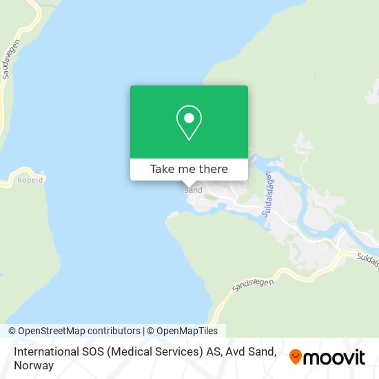 International SOS (Medical Services) AS, Avd Sand map