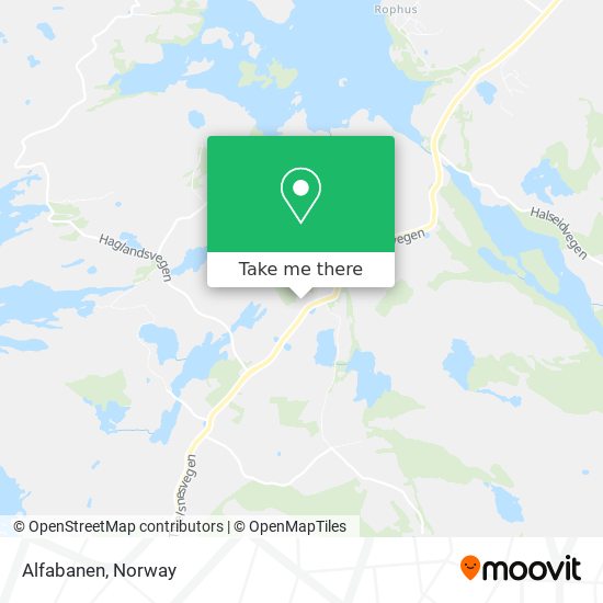 Alfabanen map