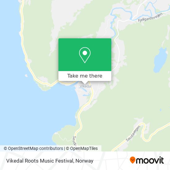 Vikedal Roots Music Festival map