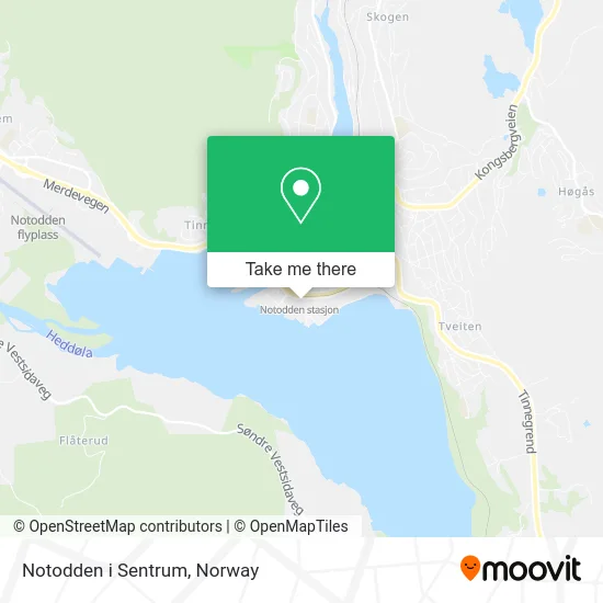 Notodden i Sentrum map