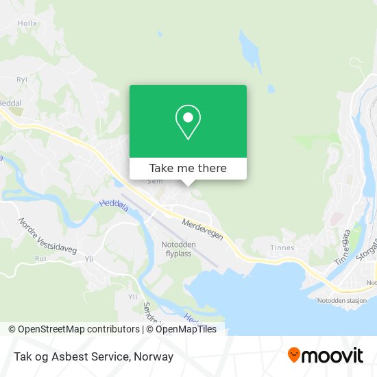 Tak og Asbest Service map