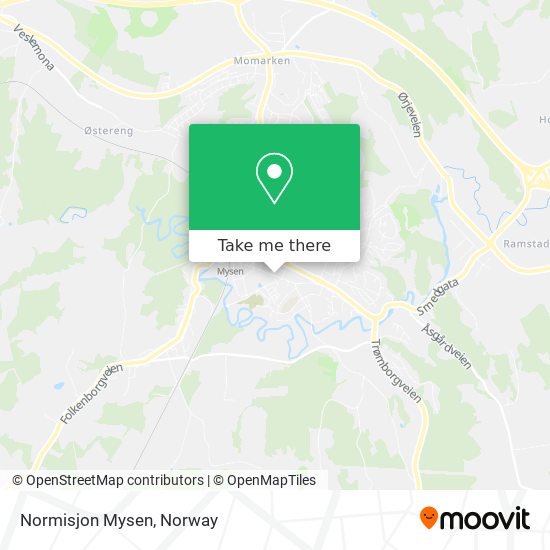 Normisjon Mysen map