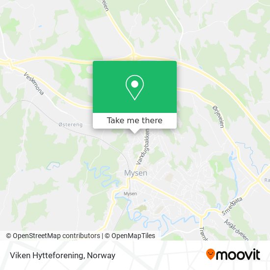 Viken Hytteforening map