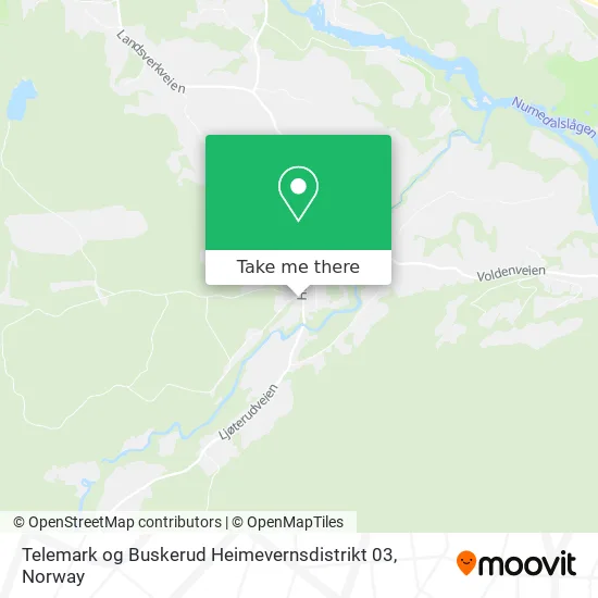 Telemark og Buskerud Heimevernsdistrikt 03 map
