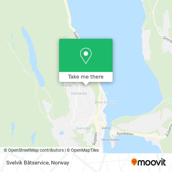 Svelvik Båtservice map