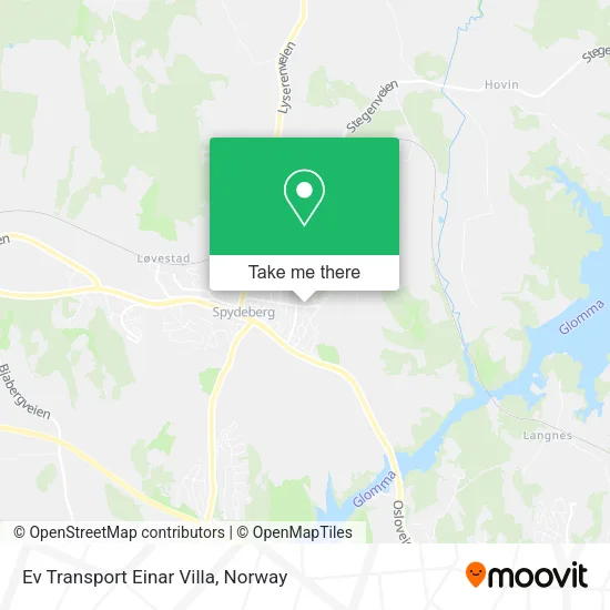 Ev Transport Einar Villa map
