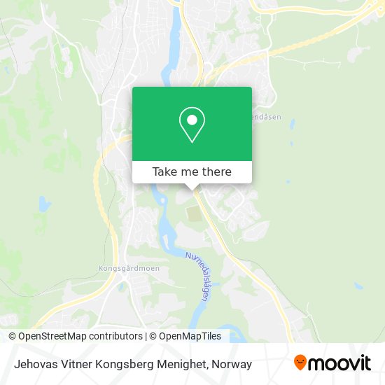 Jehovas Vitner Kongsberg Menighet map