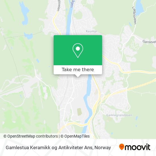 Gamlestua Keramikk og Antikviteter Ans map