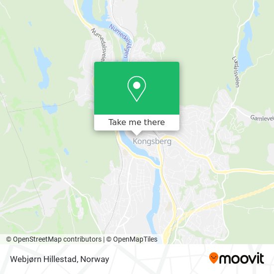 Webjørn Hillestad map