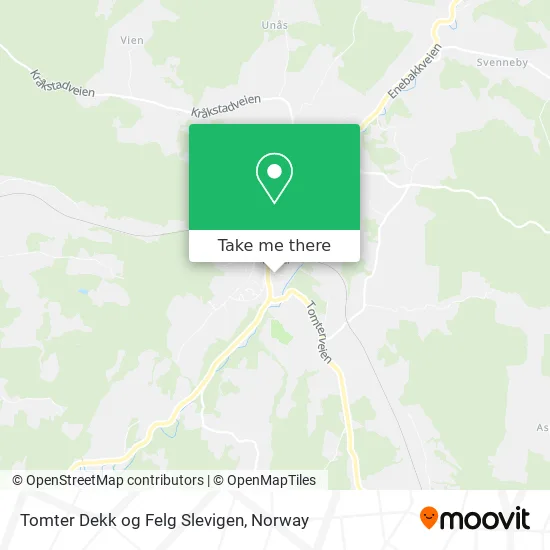 Tomter Dekk og Felg Slevigen map