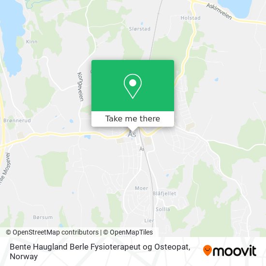 Bente Haugland Berle Fysioterapeut og Osteopat map