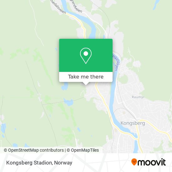 Kongsberg Stadion map