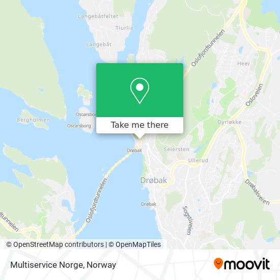 Multiservice Norge map