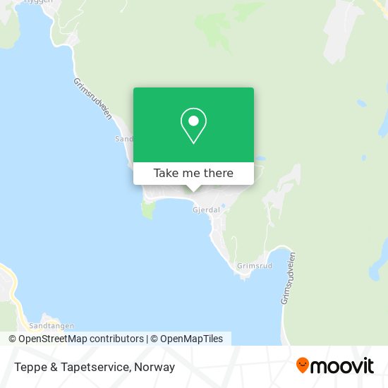 Teppe & Tapetservice map