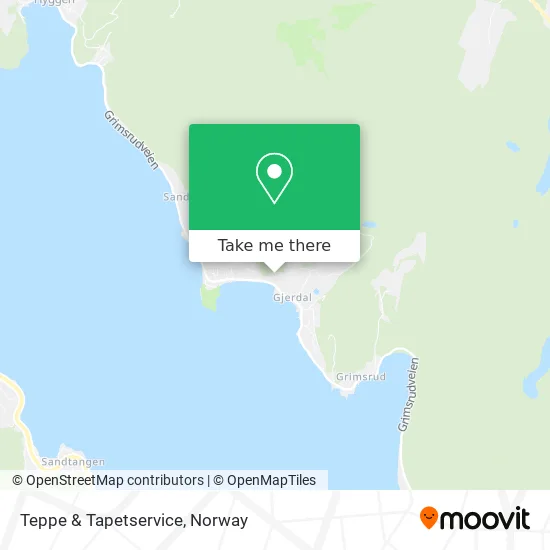 Teppe & Tapetservice map