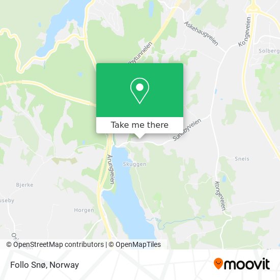 Follo Snø map