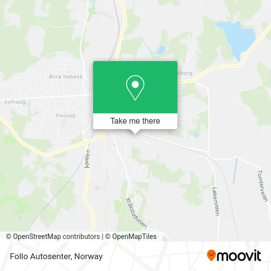 Follo Autosenter map