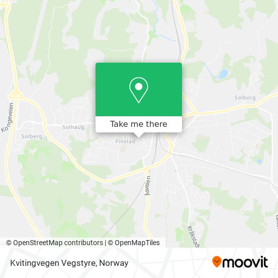 Kvitingvegen Vegstyre map