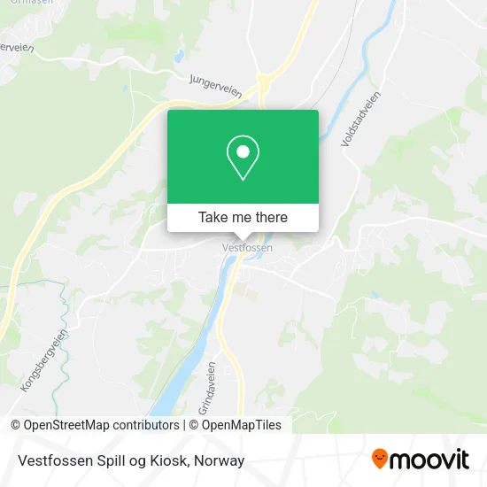 Vestfossen Spill og Kiosk map