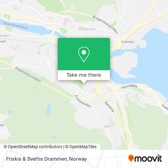 Friskis & Svettis Drammen map