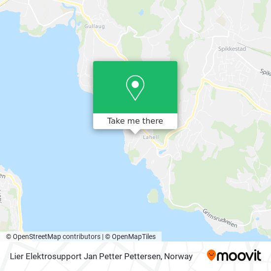 Lier Elektrosupport Jan Petter Pettersen map