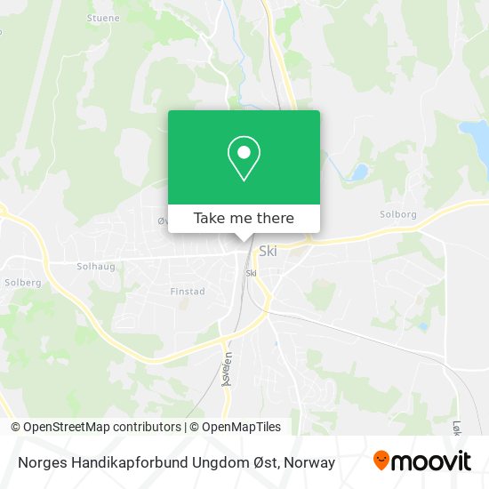 Norges Handikapforbund Ungdom Øst map