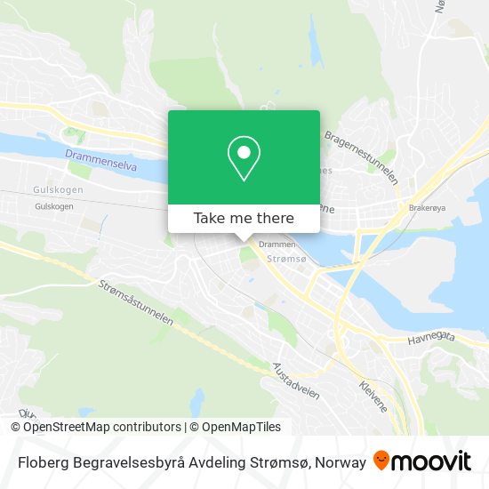 Floberg Begravelsesbyrå Avdeling Strømsø map