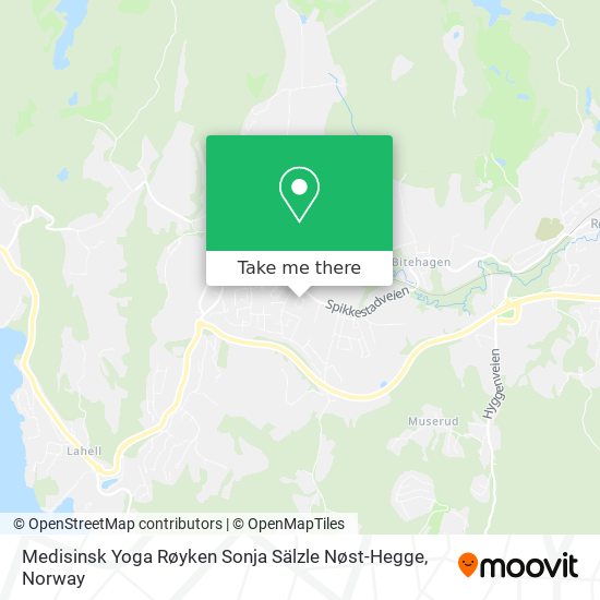 Medisinsk Yoga Røyken Sonja Sälzle Nøst-Hegge map
