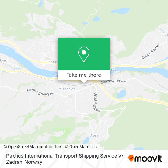Paktius International Transport Shipping Service V/ Zadran map