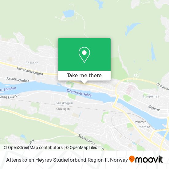 Aftenskolen Høyres Studieforbund Region II map