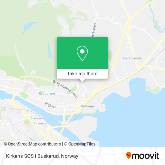 Kirkens SOS i Buskerud map