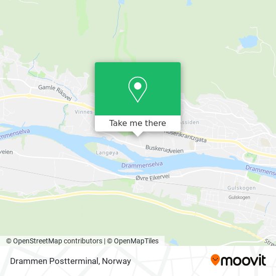 Drammen Postterminal map