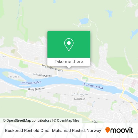 Buskerud Renhold Omar Mahamad Rashid map