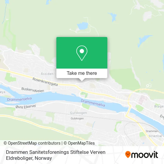 Drammen Sanitetsforenings Stiftelse Verven Eldreboliger map
