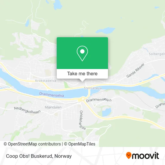 Coop Obs! Buskerud map