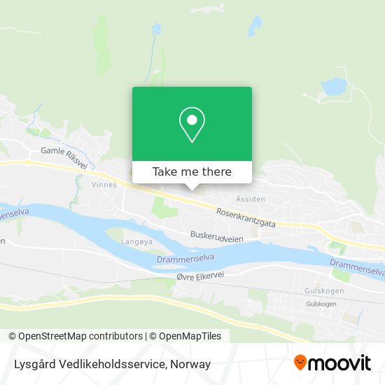 Lysgård Vedlikeholdsservice map