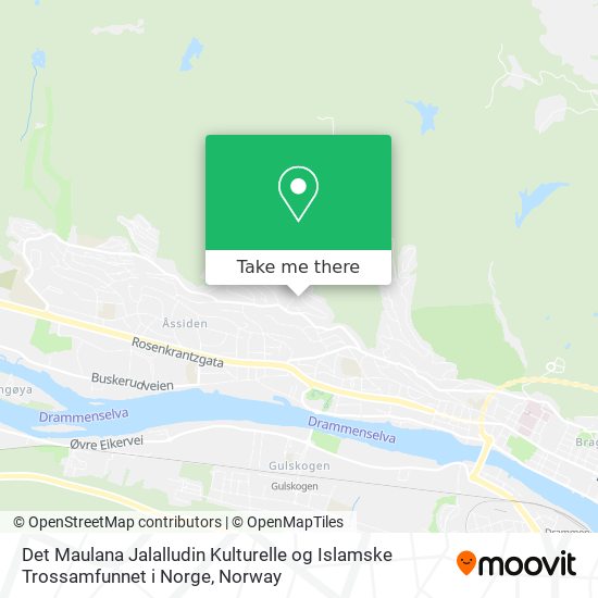 Det Maulana Jalalludin Kulturelle og Islamske Trossamfunnet i Norge map