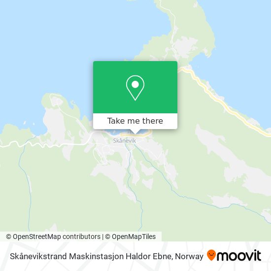 Skånevikstrand Maskinstasjon Haldor Ebne map