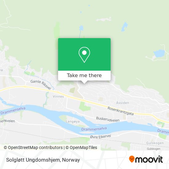 Solgløtt Ungdomshjem map