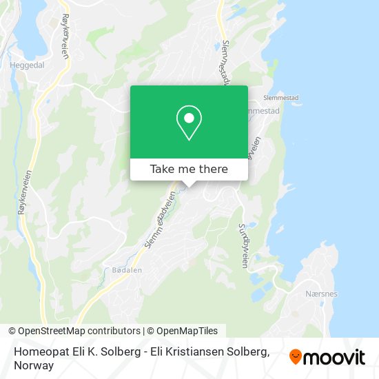 Homeopat Eli K. Solberg - Eli Kristiansen Solberg map
