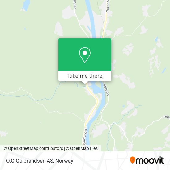 O.G Gulbrandsen AS map