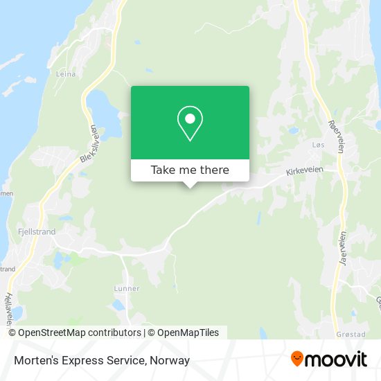 Morten's Express Service map